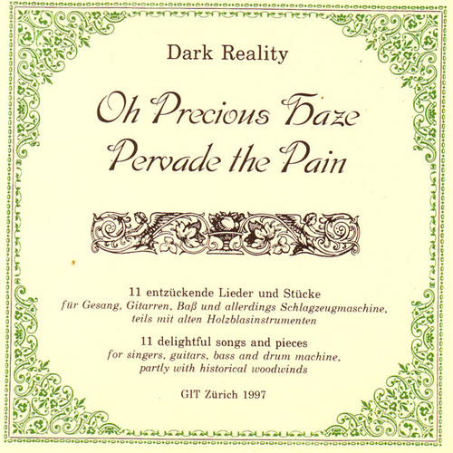 DARK REALITY - Oh Precious Haze Pervade The Pain - DIGI-CD
