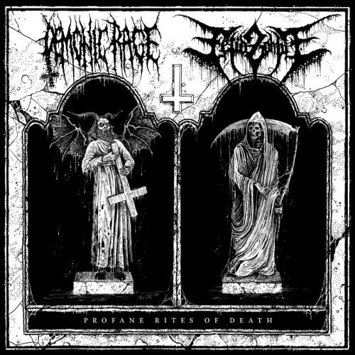 DEMONIC RAGE / FETID ZOMBIE -Profane Rites Of Death - CD