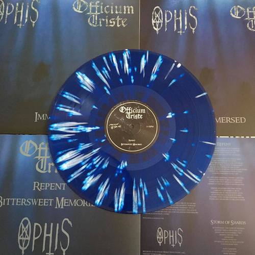 OFFICIUM TRISTE / OPHIS - Immersed - 12''LP (TRANSPARENT BLUE/WHITE SPLATTER)