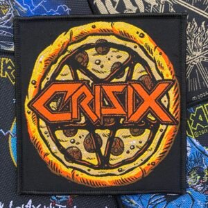Crisix - Pizza pentagram logo patch