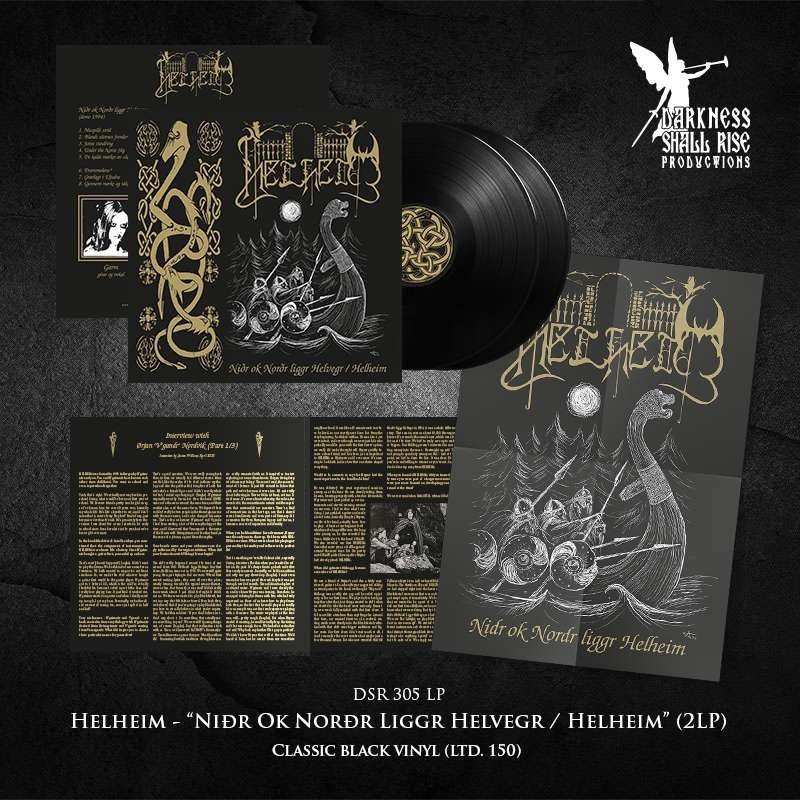 Helheim ブラックメタル　BLACKL Helheim – Niðr ok Norðr liggr Helvegr / Helheim 2LP (Black